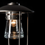 Erlenmeyer Outdoor Post Lantern detail in Coastal Dark Smoke, by Hubbardton Forge