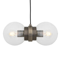 Eske Double Pendant - Antique Brass