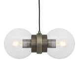 Eske Double Pendant - Antique Brass