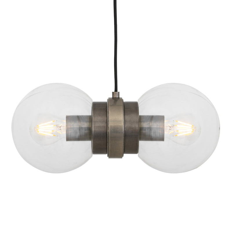 Eske Double Pendant - Antique Brass