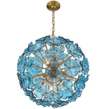 Esme 9 Light Pendant Blue By Crystorama  - Front View2
