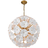 Esme 9 Light Pendant White By Crystorama - Front View2
