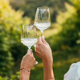 Esperienze Sauvignon Blanc Wine Glass by Zafferano, lifestyle view 2
