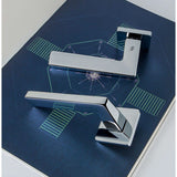 Esprit Door Lever in Polished Chrome lifestyle view by Colombo Design
