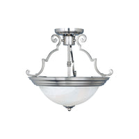 Essentials 15" Semi-Flush Mount Satin Nickel by Maxim Lighting