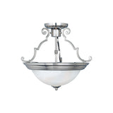 Essentials 15" Semi-Flush Mount Satin Nickel by Maxim Lighting