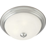 Essentials 16" Flush Mount Satin Nickel by Maxim Lighting