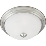 Essentials 16" Flush Mount Satin Nickel by Maxim Lighting
