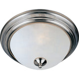 Essentials 16" Flush Mount Satin Nickel by Maxim Lighting