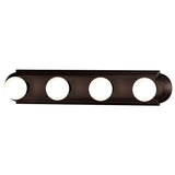 Essentials 48" Racetrack Vanity Light Oil Rubbed Bronze by Maxim Lighting