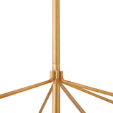Essie Six Light Chandelier - Distressed Brass