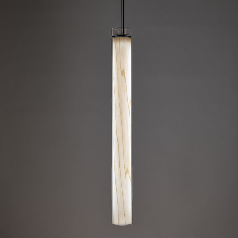 Estela Vertical Pendant, Size: Medium, Finish: Ivory White