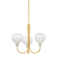 Estelle Chandelier - Aged Brass