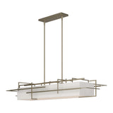 Etch Linear Suspension in Soft Gold, Flax Shade by Hubbardton Forge