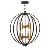 Euclid Medium Two Tier Orb - Spanish Bronze - by Hinkley