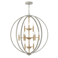 Euclid Three Tier Orb Chandelier
