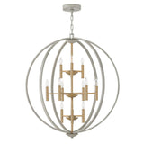 Euclid Three Tier Orb Chandelier