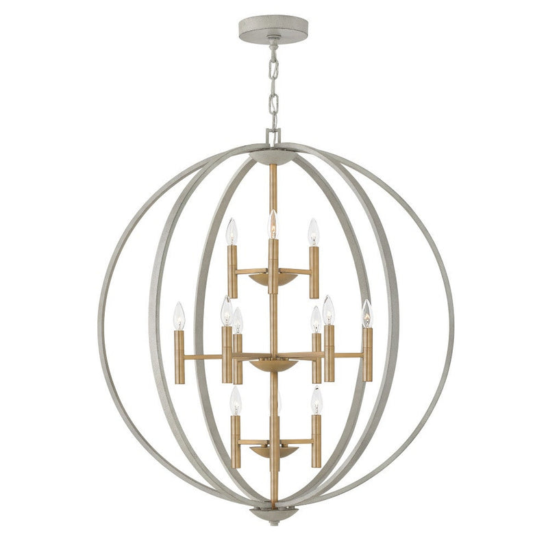 Euclid Three Tier Orb Chandelier