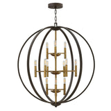 Euclid Three Tier Orb Chandelier