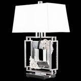 Eva Table Lamp Black By Schonbek Forever - Side View