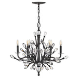 Eve Medium Single Tier Chandelier - Brushed Graphite - by Fredrick Ramond