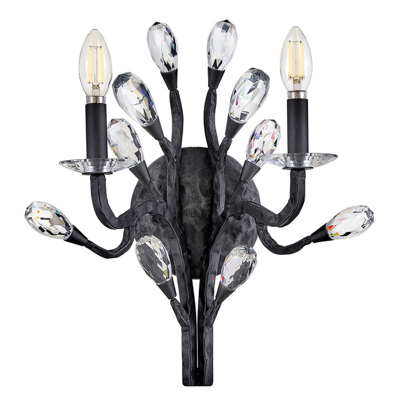 Eve Medium Two Light Sconce - Brushed Graphite - by Fredrick Ramond