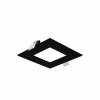 Excel Square Slim Recessed Panel by Dals - Black, 5CCT