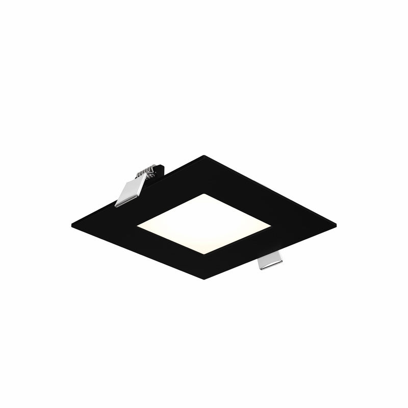 Excel Square Slim Recessed Panel by Dals - Black, 5CCT