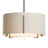 Exos Double Shade Pendant Small, by Hubbardton Forge