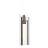 Exos Glass Low Voltage Mini Pendant in Bronze, Clear Glass by Hubbardton Forge