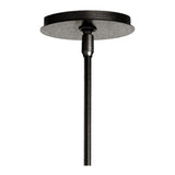 Exos Mini Pendant Large, shown in Natural Iron, by Hubbardton Forge
