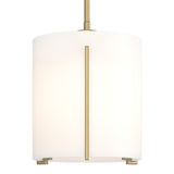 Exos Mini Pendant Large in Modern Brass by Hubbardton Forge