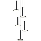 Extraterrestrial 5 Light Pendant Matte Black By Matteo