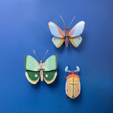 Fern Striped Butterfly Wall Art, styled in an interior