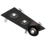 FGM4-CDW Flat Gimbal Recessed by Dals - Black, Triple