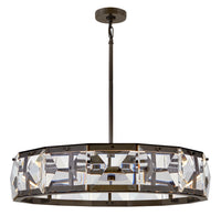 Jolie Medium LED Drum Chandelier - Black Oxide - by Fredrick Ramond