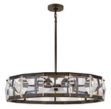 Jolie Medium LED Drum Chandelier - Black Oxide - by Fredrick Ramond