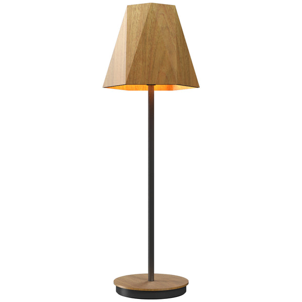 Facet Large Table Lamp Louro Freijo Small By Accord