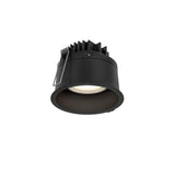 Facet Regressed Gimbal Downlight by Dals - 4 Inch, Black