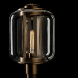 Fairwinds Outdoor Post Lantern Large detail in Coastal Bronze, by Hubbardton Forge