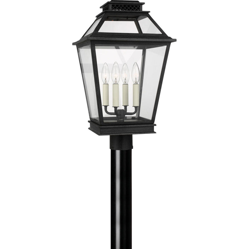 Falmouth Post Lantern — 12", Dark Weathered Zinc