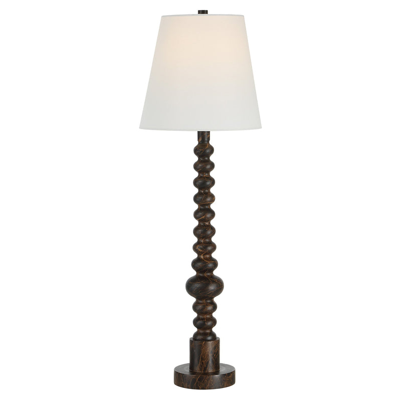 Famar Floor Lamp Faux Black Marble By Renwil Main View 1
