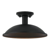 Farmley Outdoor Flush Mount 12 Inch Matte Black