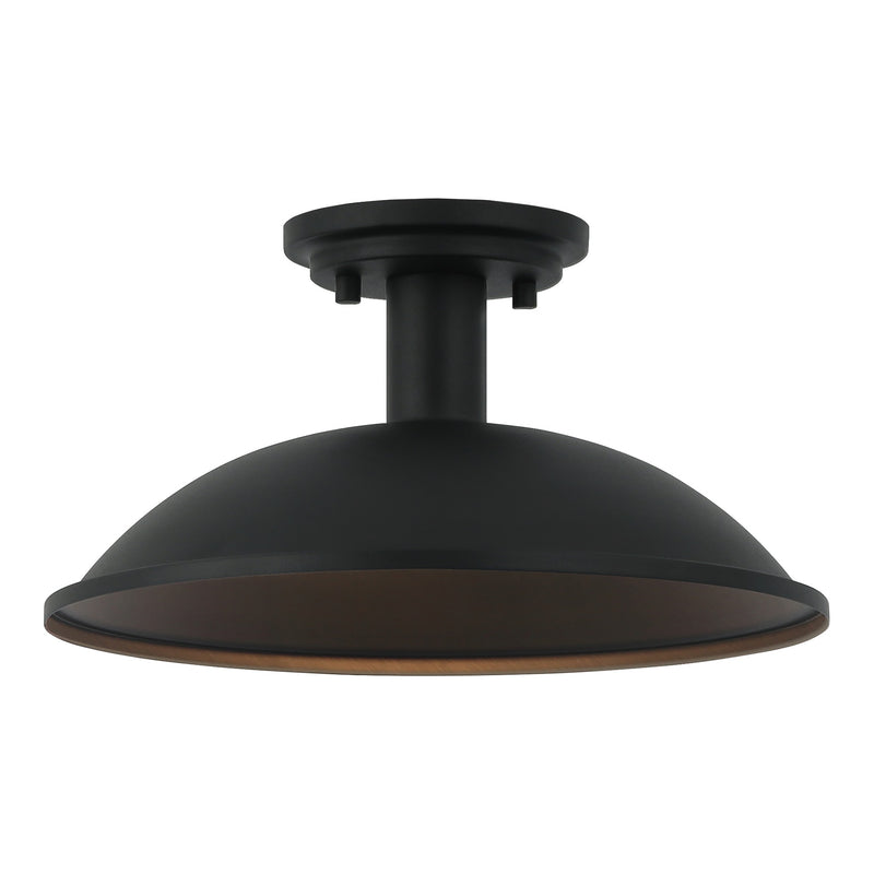 Farmley Outdoor Flush Mount 12 Inch Matte Black