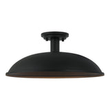 Farmley Outdoor Flush Mount 16 Inch Matte Black