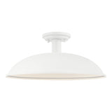 Farmley Outdoor Flush Mount 16 Inch Matte White