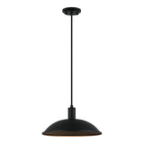 Farmley Outdoor Pendant 12 Inch Matte Black