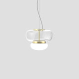 Faro Ceiling Light By Vistosi, Size: Small, Finish: Brass, Color: Crystal