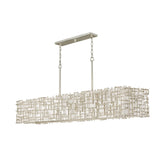 Farrah Large Ten Light Linear - Silver Leaf - by Fredrick Ramond