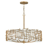 Farrah Medium Drum Chandelier - Burnished Gold - by Fredrick Ramond